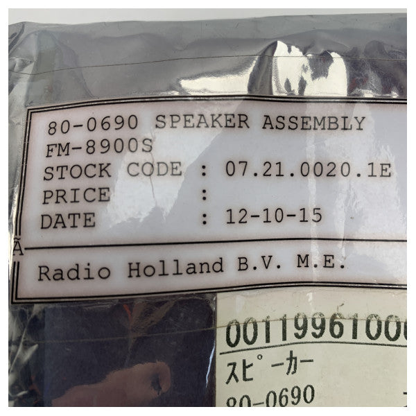 Furuno FM-8900S VHF Hoparlör Montajı - Yedek Birim - 80-0690