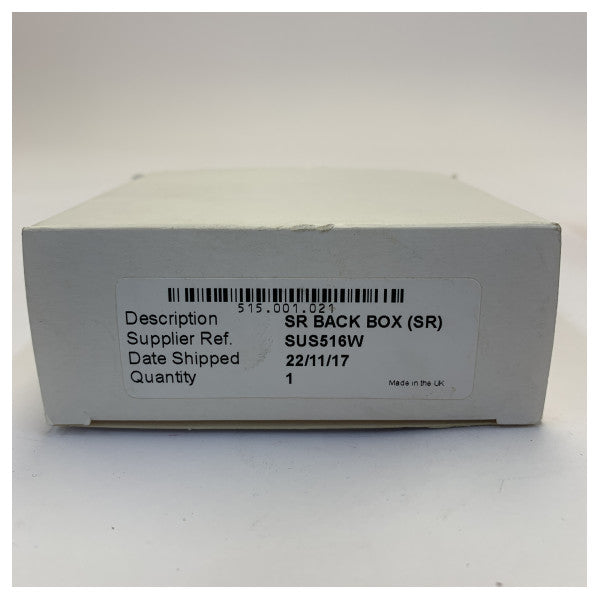 Tyco SUS516W Elektrische Inbouwdoos / Back Box for Manual Call Point