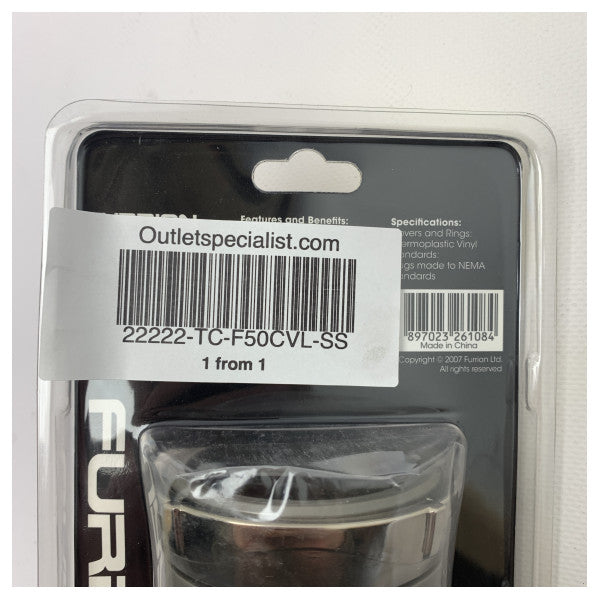 Surrion 50A Conexión femenina Cubierta de potencia de ducha Titanio - F50CVL -SS