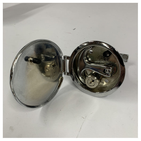 Foresti Suardi 202A-C Chrome Hatch Lock 84 mm