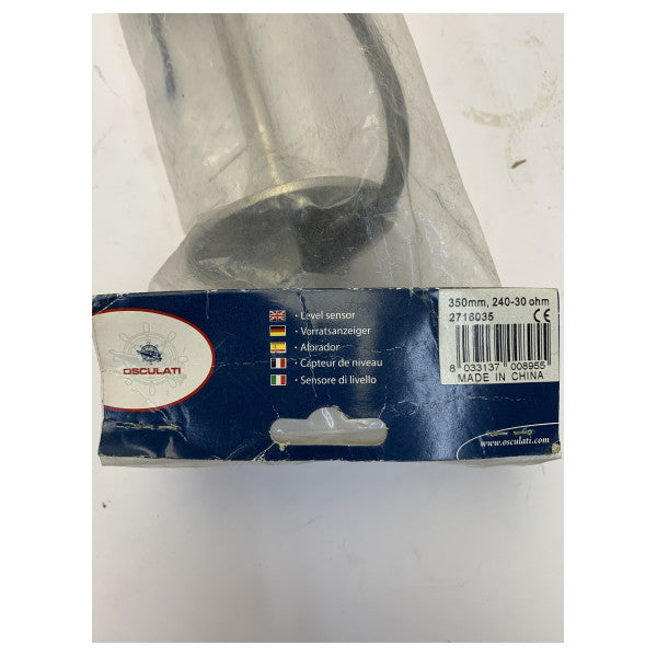 Osculati 27.160.35 Drivstoff- og vannstandsensor i rustfritt stål 35 cm