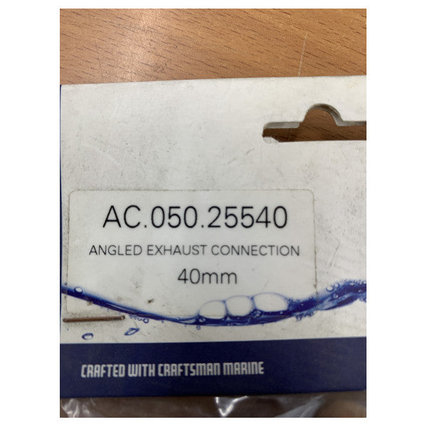 Artisan 40 mm Marine Transom Échappement Noir - AC-050-25540