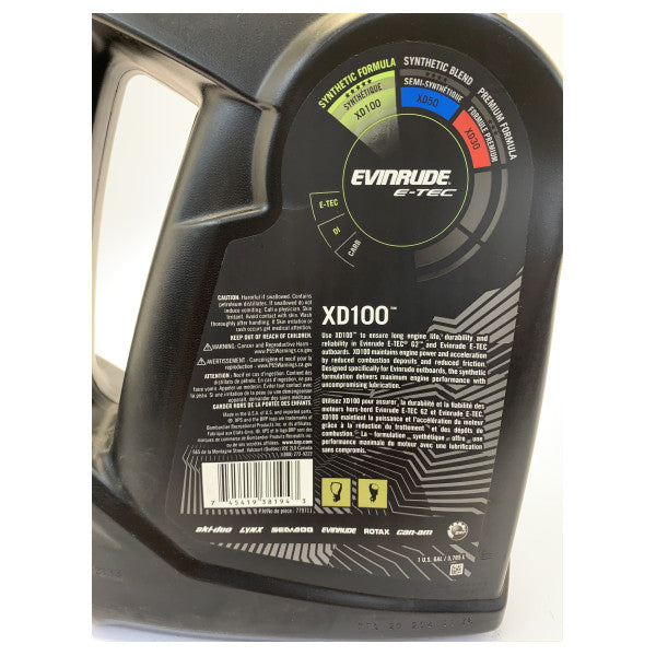 Evinrude XPS Marine XD100-1 påhængsmotorolie - 1 gallon - 3,78L