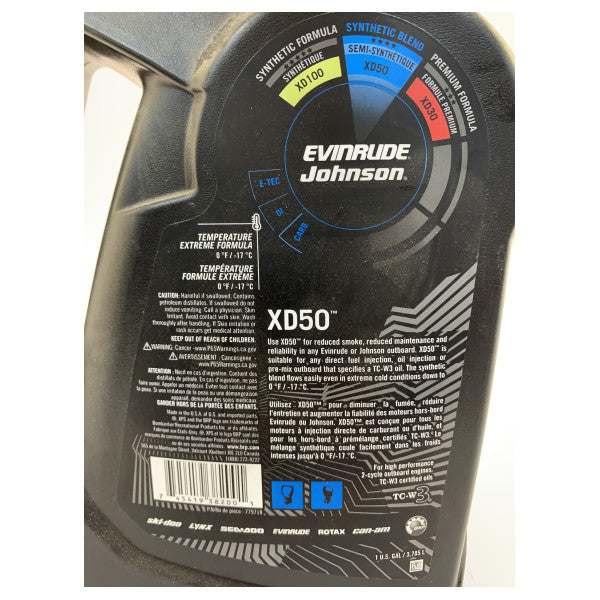 Evinrude Johnson XD50 Marine Motoröl - Synthetisches Zweitaktöl