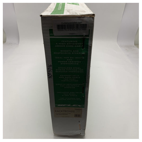 UFLEX Racktech 20 tuuman merirakenteinen ohjausjärjestelmä – Kestävä, helppo asentaa, korroosionkestävä