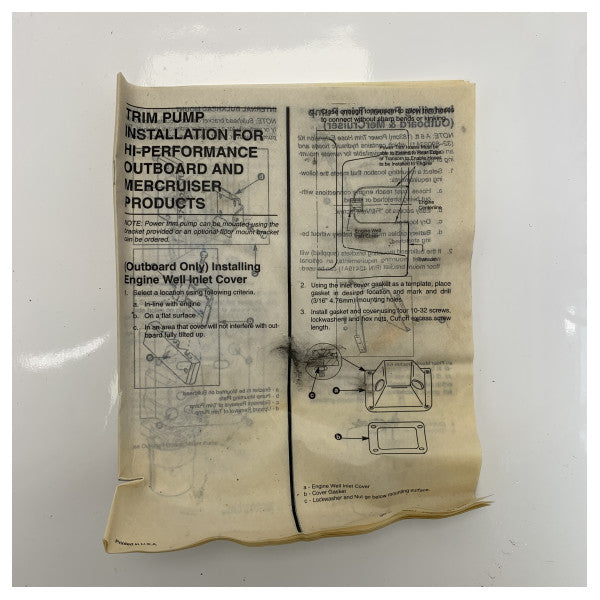 Mercury Quicksilver 818377A 2 електричних гідравлічних насоса корми 12В