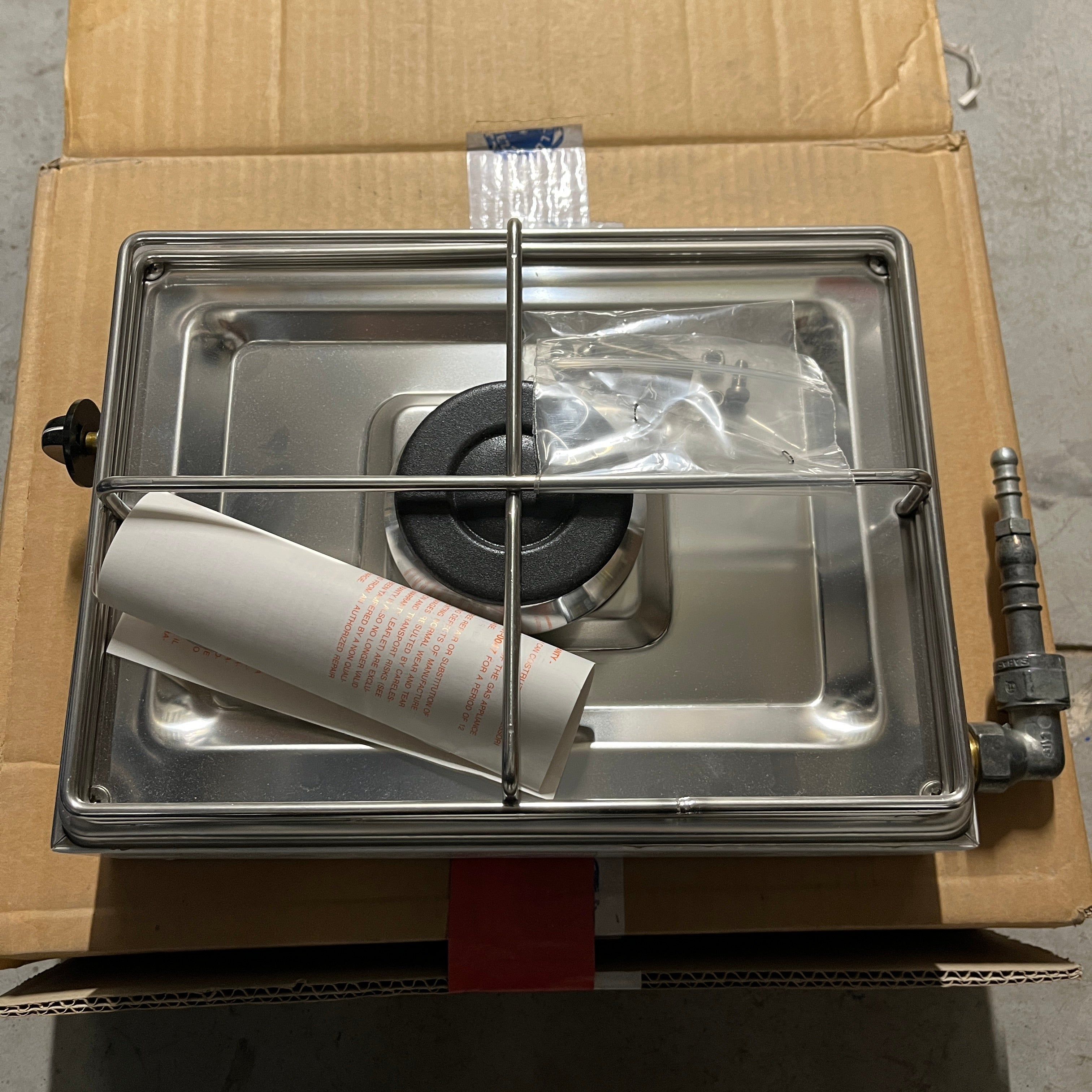 Can FN1330 1-Burner Gas Cooker Silver Stainless Steel