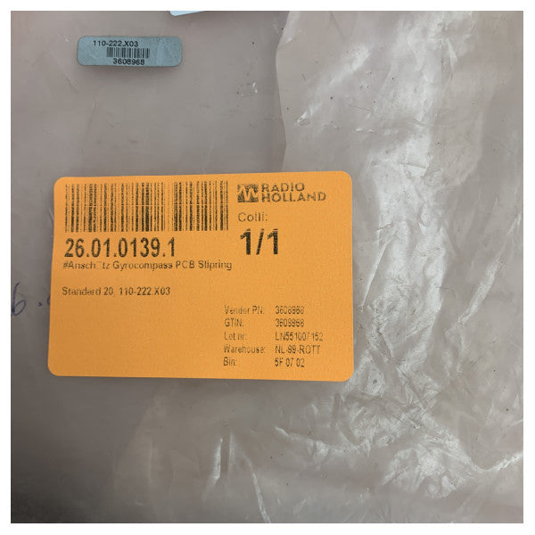 Raytheon Anschütz gyrokompas PCB ślizgacz - 110-222.X03