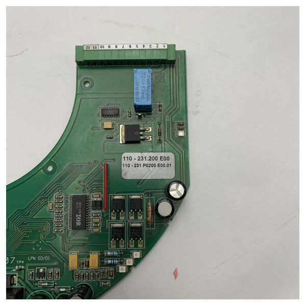 Modulo PCB della sfera esterna del giroscopio Raytheon Anschutz 110-231.200