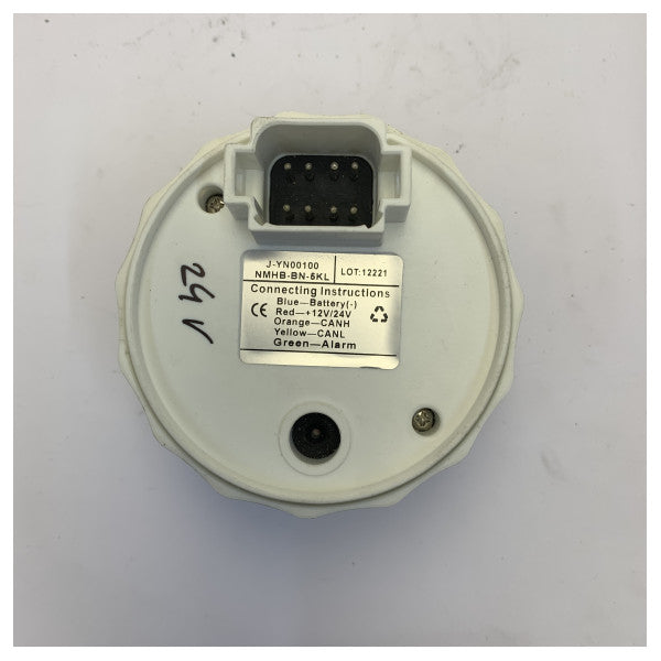 Vetus TachCan 4000 RPM Czarny licznik obrotów silnika 24V