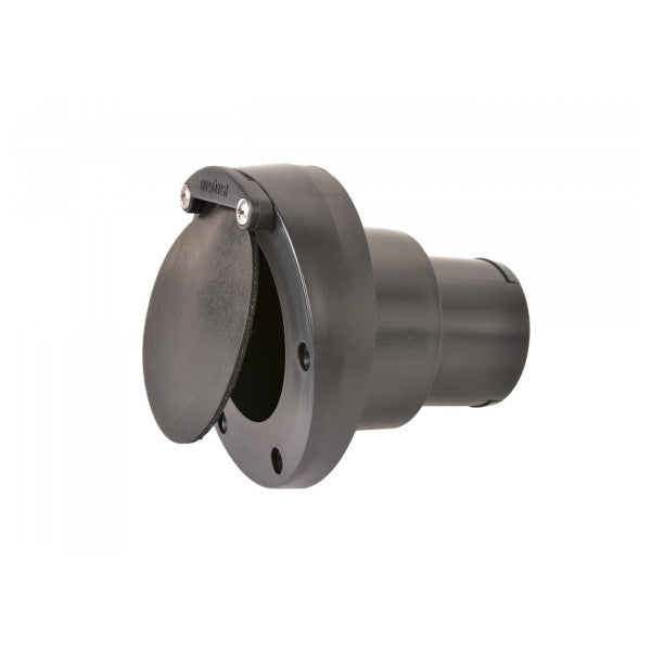 Vetus TRC50PV Transom Mount Exhaust with Non-Return Valve Black