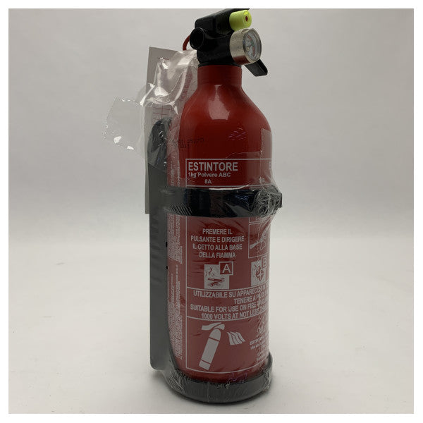 Denizde Kullanım için 1kg ABC Tozlu Yangın Söndürücü - Kompakt, Hafif ve Hava Koşullarına Dayanıklı