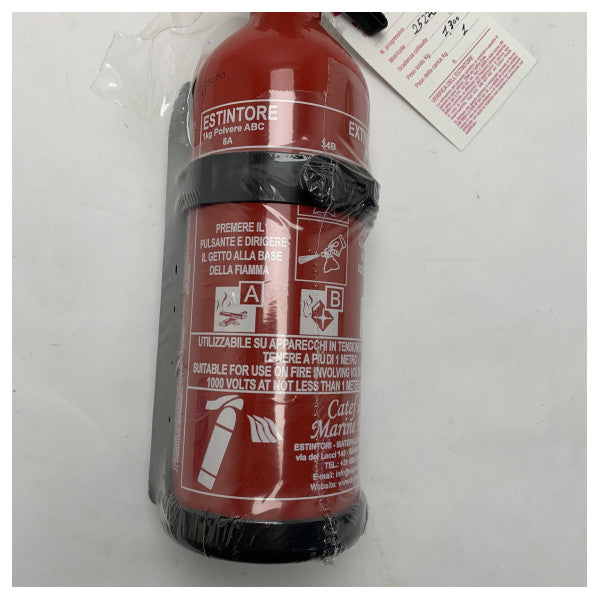 Denizde Kullanım için 1kg ABC Tozlu Yangın Söndürücü - Kompakt, Hafif ve Hava Koşullarına Dayanıklı