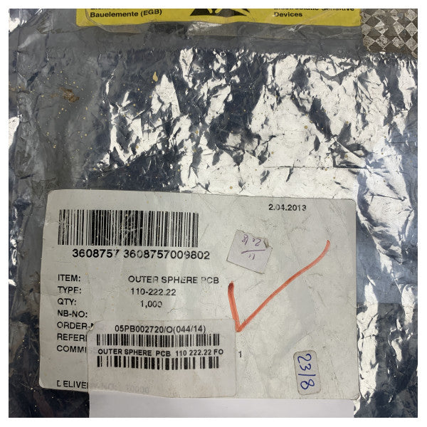 Raytheon Anschutz Gyrokompass Yttre Sfär PCB 110-222.22