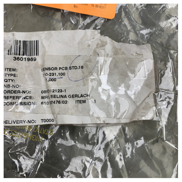 Sensore PCB del riscaldatore del giroscopio Raytheon Anschutz 110-231.100