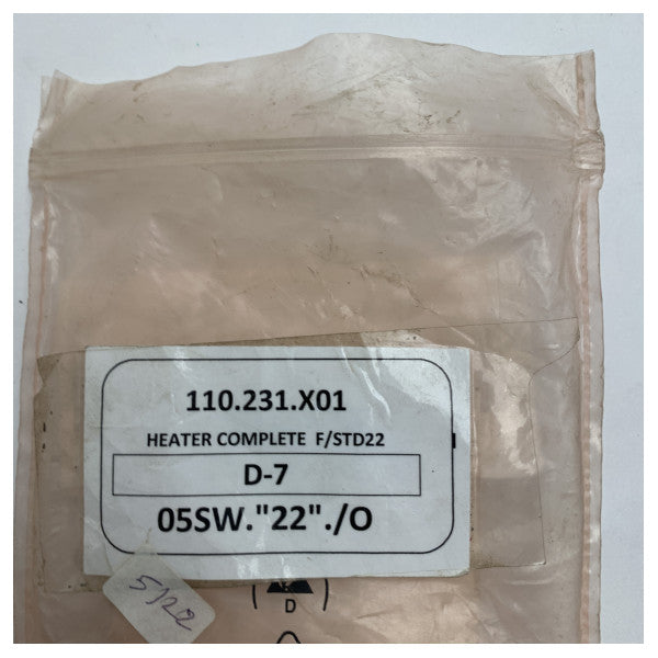 Riscaldatore per giroscopio Raytheon Anschutz per STD22 - 110-231.X01