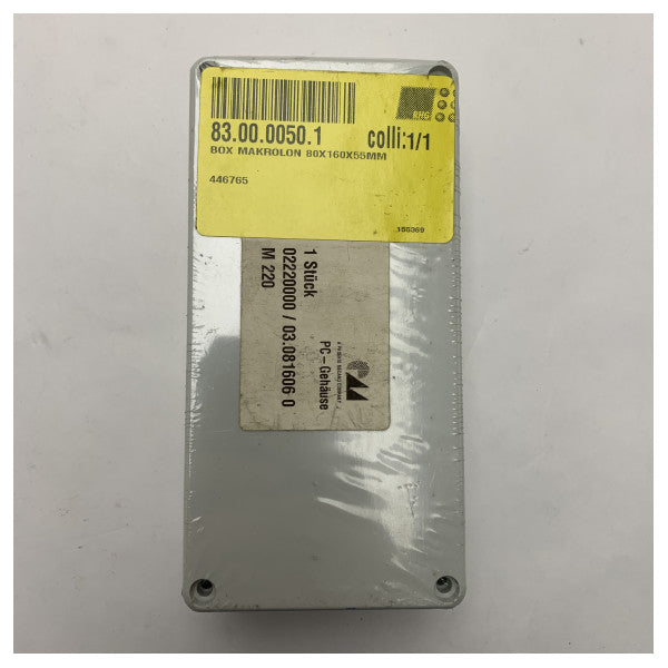 Marine Grade Polycarbonate Enclosure 160x80x55mm - Waterproof, UV Resistant Housing for Electronic Components