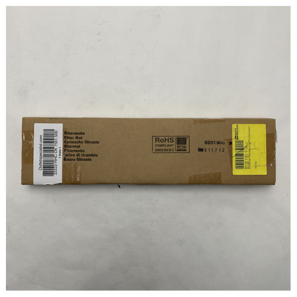 リタールDK 7561.500 マリングレードフィルターマット - 電気エンクロージャ用高耐久性耐湿エアフィルター