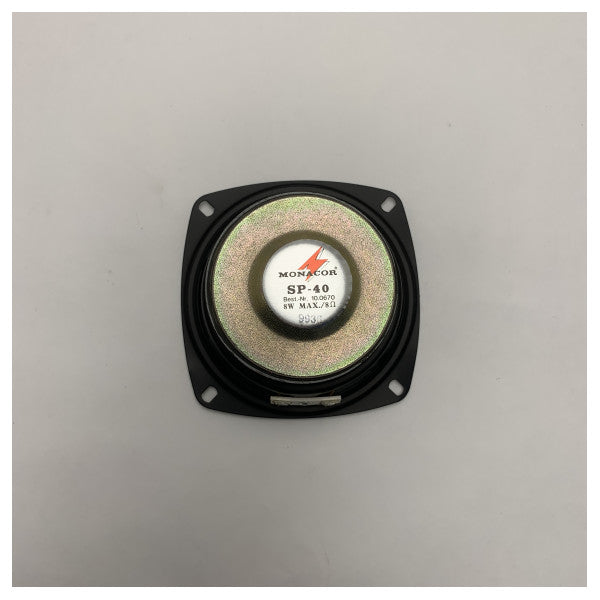 Monacor Marine Wideband Speaker SP-40 8 Ohm 4.05 x 4.05 pulgada