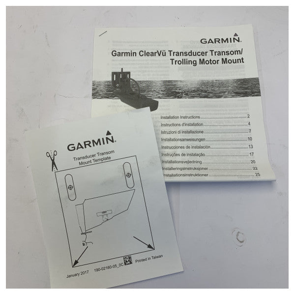 Garmin GT20-TM Heckmontage-Sensor mit DownVu und CHIRP