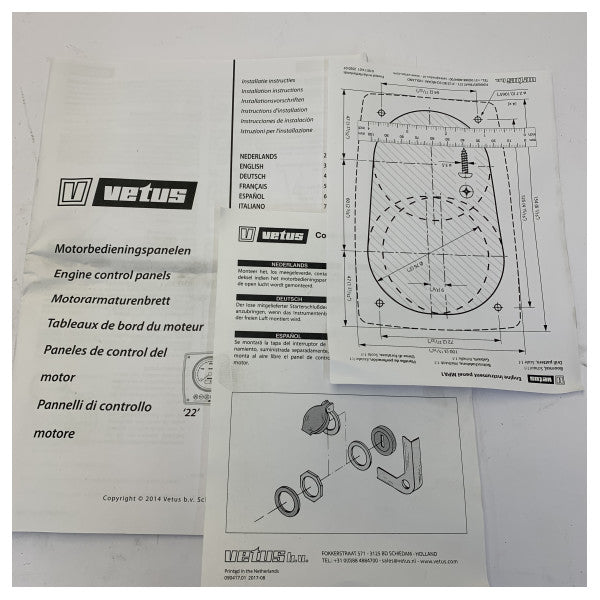 Vetus MPA10 Aluminium Inboard Motor Kontrollpanel