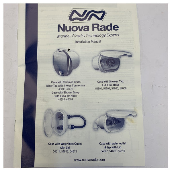 Nuova Rade 46304 Marine Deck Shower Kit with Case