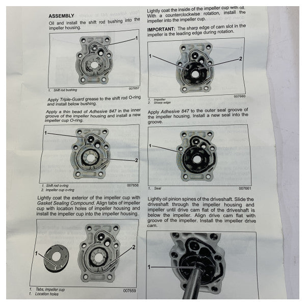 Evinrude Johnson Vandpumpe Kit 5008972 til påhængsmotor