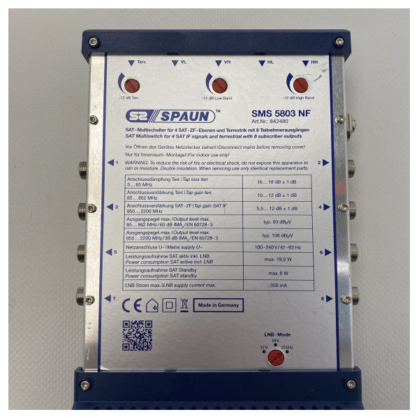 Spaun SMS 5803 NF 5 x 8 SAT мултипревключвател - 842480