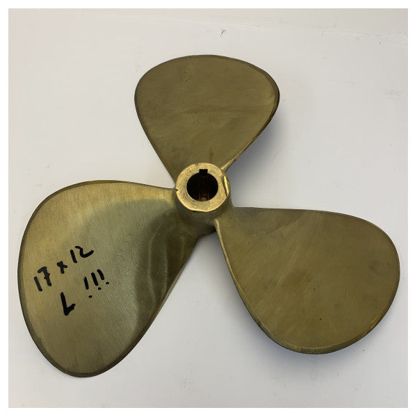 Vetus P3B-17X12L Propeller 3-Blatt Messing Linksgewinde
