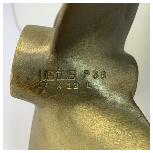 Vetus P3B-17X12L Propeller 3-Blatt Messing Linksgewinde