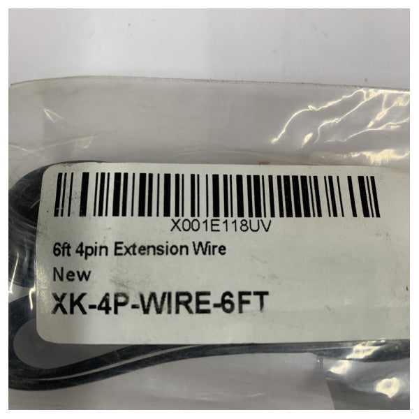 GLOW Marine 4-Pin Extension Cable 1.8m (6ft) - XK-4P-WIRE-6FT
