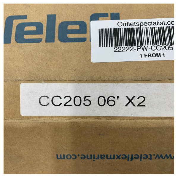 Allpa SeaStar CC205-06-2 マリンコントロールケーブル 6ft(Johnson Evinrude用)