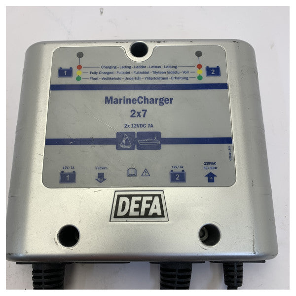 BRUKT Defa MarineCharger 2x 7A Batterilader 12V