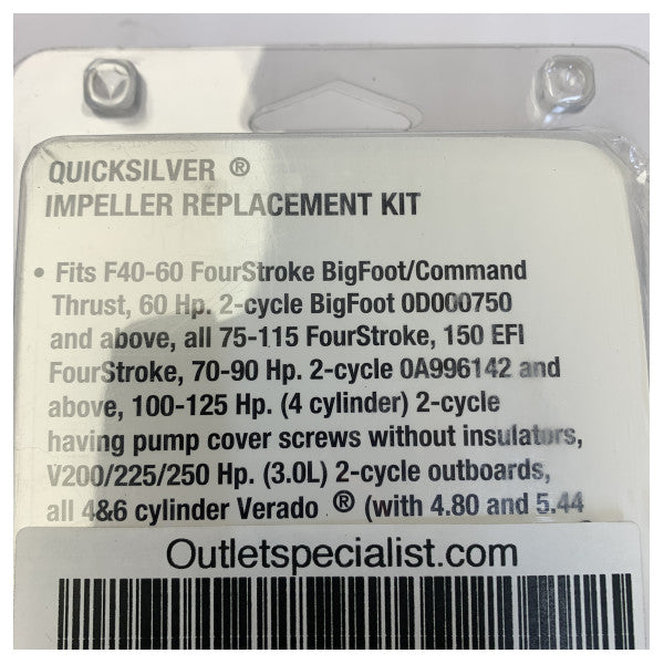 Quicksilver Impeller Reparation Kit til Mercruiser Alpha One Gen II - 47-8M0100526