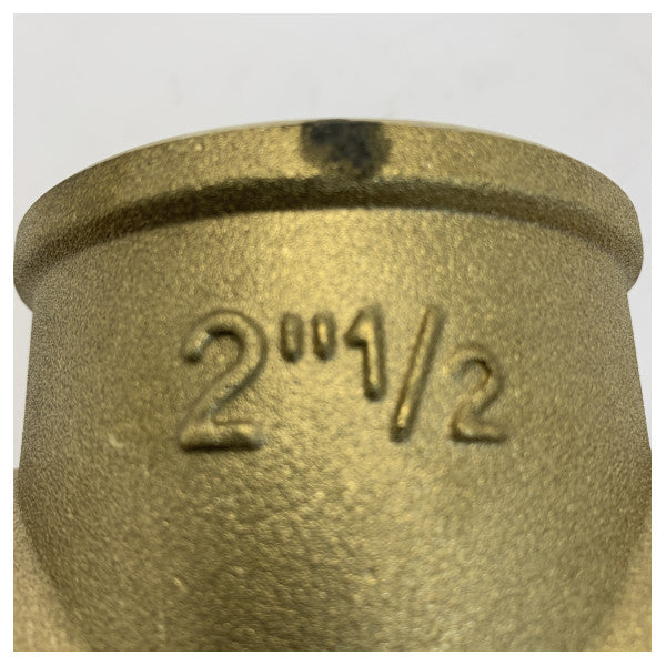 Guidi Brass T-Fitting 2 1/2 tommer - Marine Yacht Hardware - 0130#100009