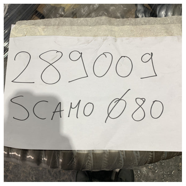 SCAMO/SP/CAJ Marine Udstødningsslange D80 mm Sort - 1M