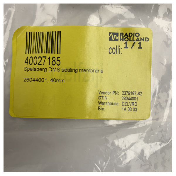 Membrana de sellado Spelsberg DMS de 40 mm para pasacables impermeables