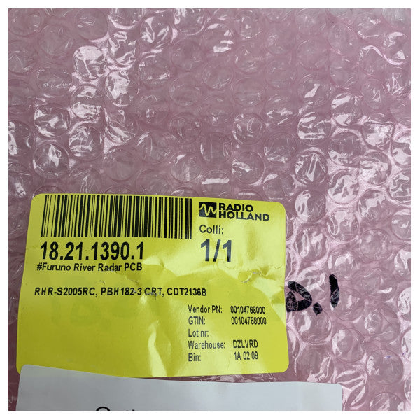 Radar de río Furuno CDT2136B PCB RHR-S2500RC
