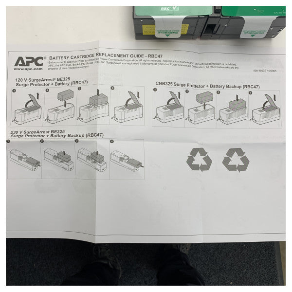 APC RBC-123 24V Batteri Cartridge Erstatning til Pålidelig UPS Backup Strøm
