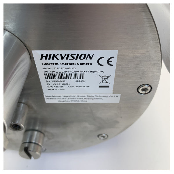 Hikvision DS-2TD2466-25Y Kamera Termali Resistente għall-Esplosjoni Sigurtà 640 x 512