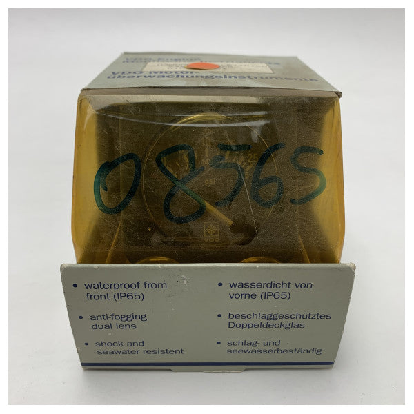 VDO N02 120 410 moottorin öljynpainemittari 25 bar valkoinen