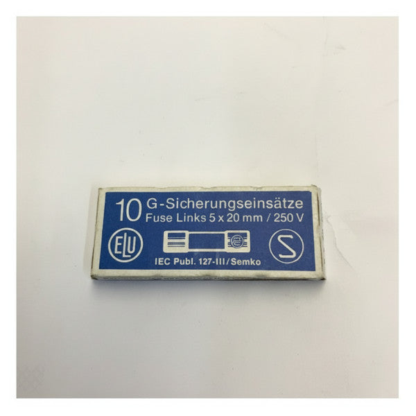 Glasrohrsicherung 5x20mm 4A träge - 10er-Pack T4A IEC 127-III