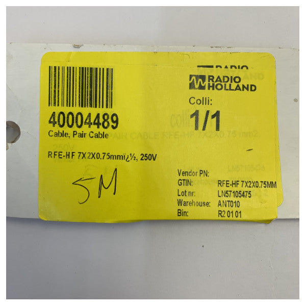 RFE-HF 7X2X0.75mm θαλάσσιο καλώδιο