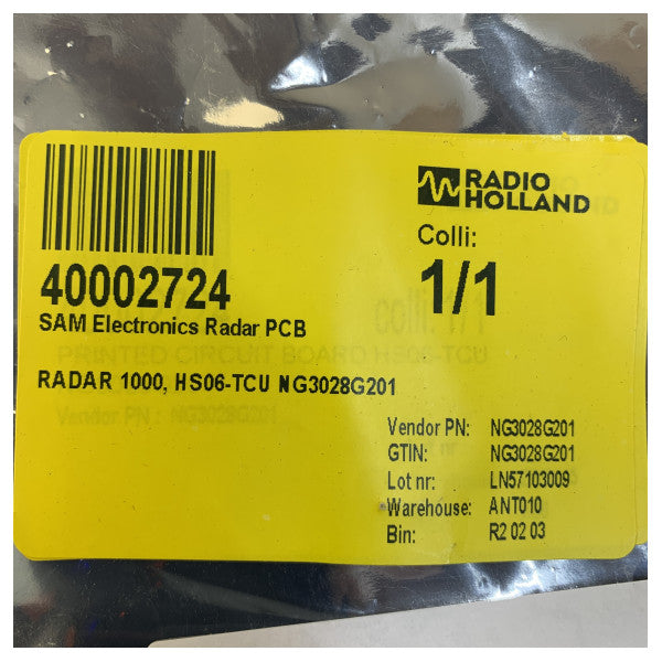 SAM Electronics HS06-TCU Radar Prosessorikortti NG3028G201