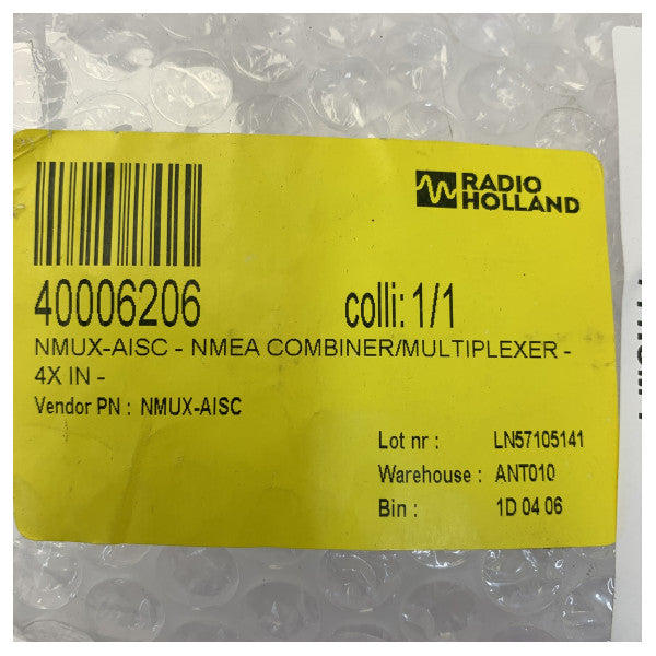 Brookhouse NMUX-AISC NMEA 0183 Multiplexer - 4 In / 1 Out Combiner - 12/24V