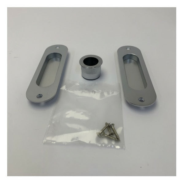 Комплект за дръжка на плъзгаща се врата от неръждаема стомана Wurth 120x3mm - B4D-U-KIT W