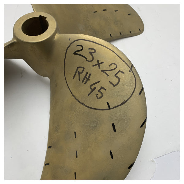 Франция Helices D23xP25 инча RH45 630 бронз 3-лопат морско витло за трайни и ефективни лодка производителност