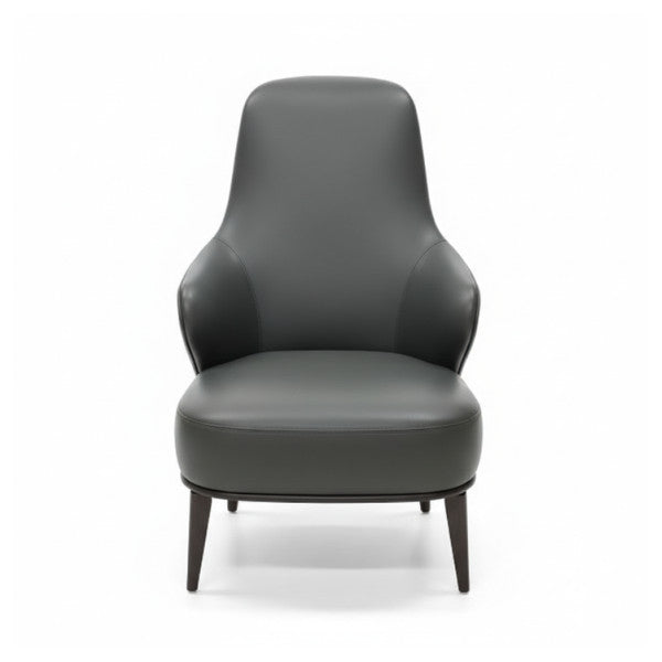 Minotti Leslie Bergere Fauteuil Aspen 26 Læder Sort