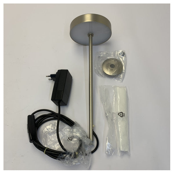 Vistosi Jube LT P Bordlampe Røget Grå D23cm med Guld