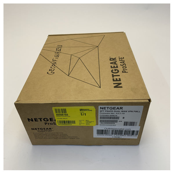 Router firewall VPN Gigabit Dual WAN Netgear ProSafe FVS336G-300EUS